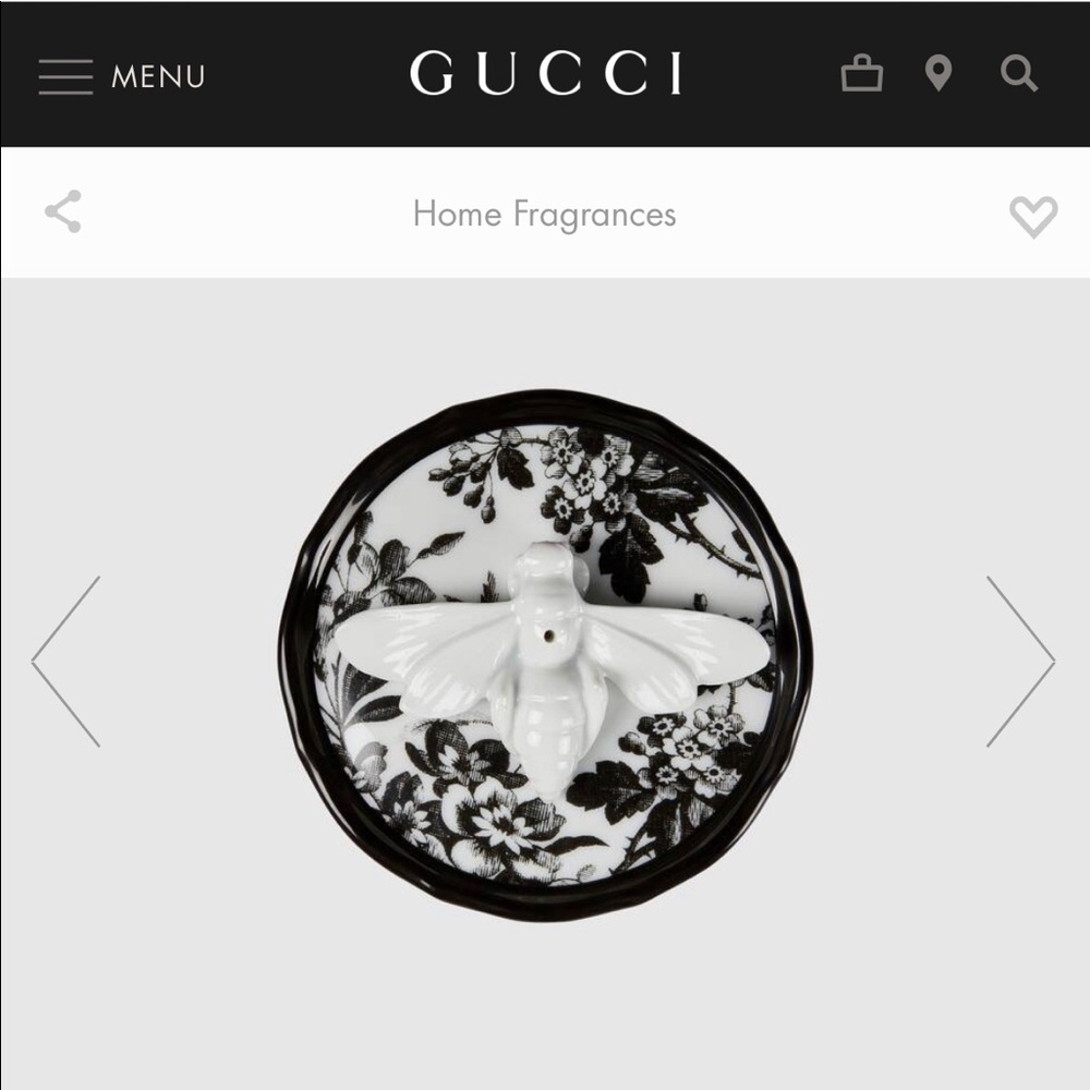 Gucci Herbarium bee incense burner 4inch